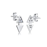 925 Silver Triangle Stud Earring