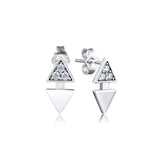 925 Silver Triangle Stud Earring