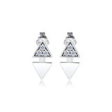 925 Silver Triangle Stud Earring