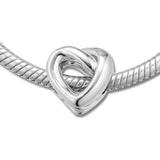 925 Sterling Silver Heart Charm Bead for Bracelet Daughter Necklace