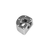 925 Sterling Silver Letter D Charm Beads for Women Fits Charms Bracelet