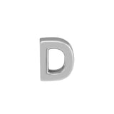 925 Sterling Silver Letter D Charm Beads for Women Fits Charms Bracelet