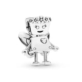 925 Silver Floral Bella Bot Charm Bead, Fits Europe Bracelet