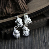 925 Sterling Silver Little Monkeys Charms for Bracelet & Necklace