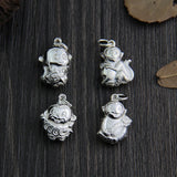 925 Sterling Silver Little Monkeys Charms for Bracelet & Necklace
