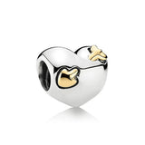 925 Silver Love & Arrow Surf Keeper Paw Pattern Birthday Cake Gift