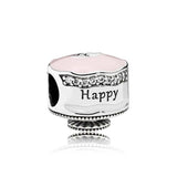 925 Silver Love & Arrow Surf Keeper Paw Pattern Birthday Cake Gift