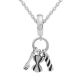 925 Silver Love Pasta Dangle Charm Beads for Jewelry Making