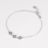 925 Silver Evil Eye Bracelet Women Hamsa Hand Fatima Turkey Jewelry