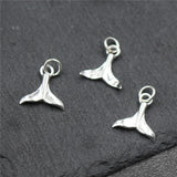 925 Silver Mermaid Tail Charms Pendant for DIY Jewelry