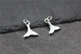 925 Silver Mermaid Tail Charms Pendant for DIY Jewelry
