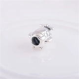 925 Sterling Silver Airplane Travel Charms for Europe Bracelet
