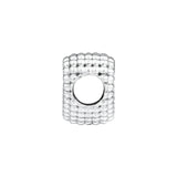 925 Sterling Silver Open Heart Charm Fits Europe Bracelet DIY Jewelry