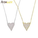 925 Silver CZ Love Heart Mom Mother's Gift Necklace