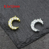 925 Silver Zircon Paved Charms Dangle Pendants DIY Jewelry Findings