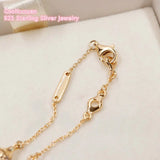 925 Silver LovePods Bracelet, Yellow/Clear CZ Bangles