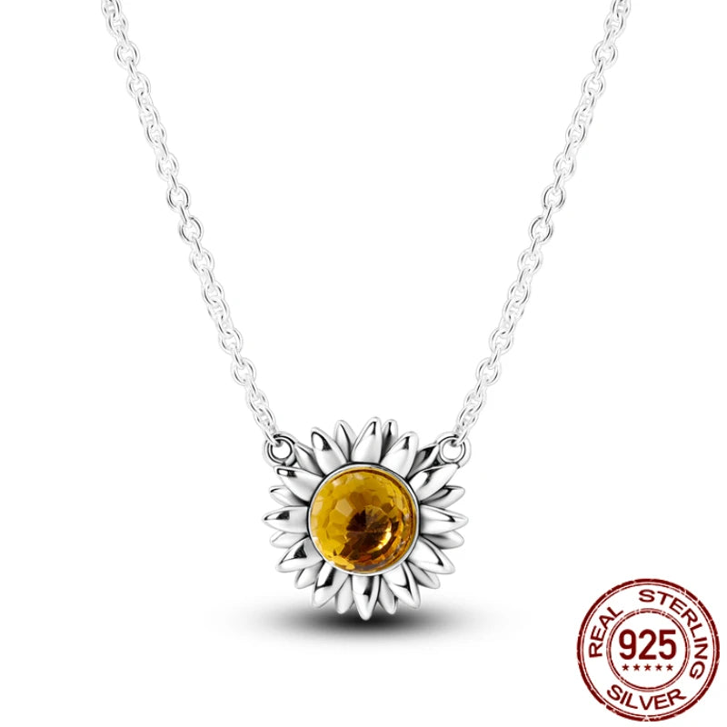 925 Sterling Silver Moon Sun Sea Turtle Heart Evil Eyes Pendant Necklace