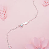 925 Silver Moonlight Stone Cat Charm Bracelet Creative Fine Jewelry