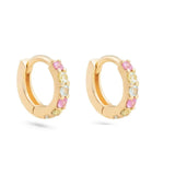 925 Silver Butterfly Flower Hoop Earring