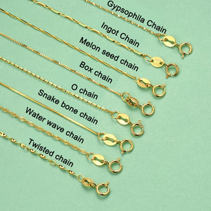 925 Sterling Silver Necklace Box Chain for Women 40cm/45cm