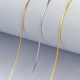 925 Sterling Silver Necklace Box Chain for Women 40cm/45cm