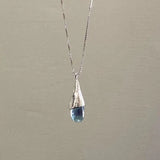 Water Dripping Opal Necklace 925 Sterling Silver Fine Jewelry