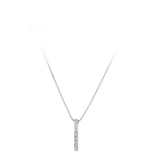 925 Sterling Silver CZ Necklace Bohemian Long Chain Statement Jewelry