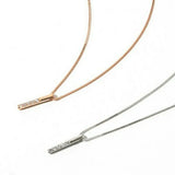 925 Sterling Silver CZ Necklace Bohemian Long Chain Statement Jewelry
