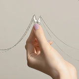 925 Silver Necklace Holding Hands Couple Necklaces & Pendants