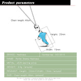 925 Silver Necklace Snow Boot Pendant Choker Couple Gift