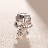 925 Silver Mother's Grandma Charm Beaded Bracelet Jewelry Gift