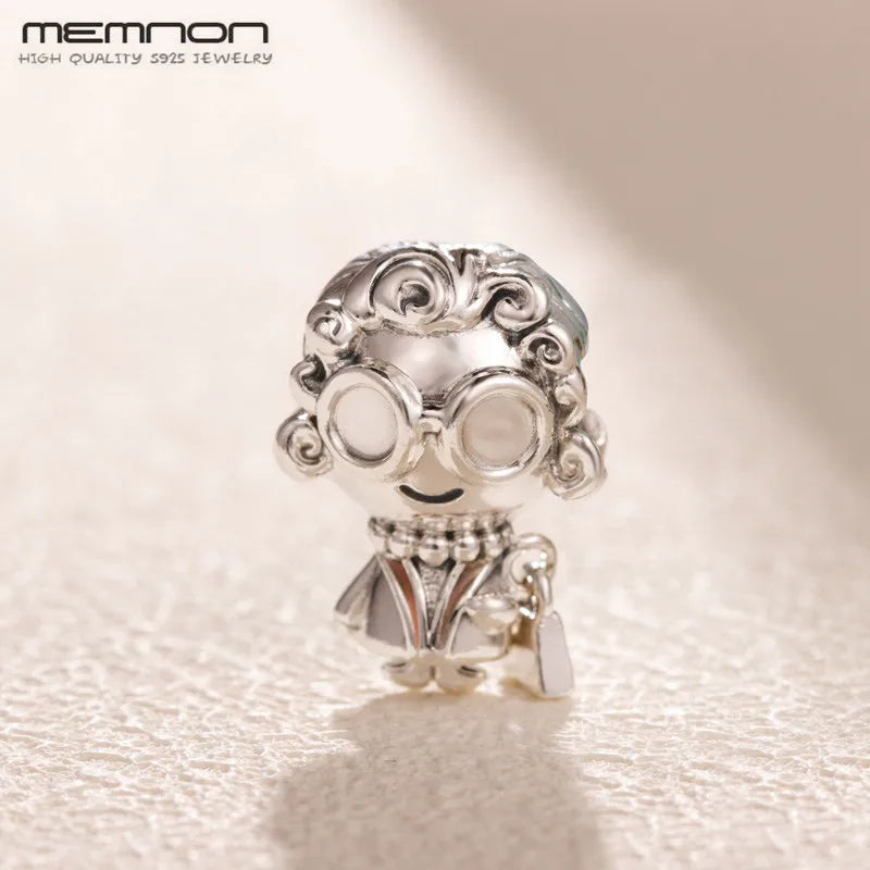 925 Silver Mother's Grandma Charm Beaded Bracelet Jewelry Gift