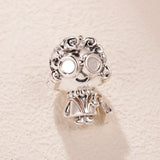 925 Silver Mother's Grandma Charm Beaded Bracelet Jewelry Gift
