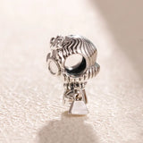 925 Silver Mother's Grandma Charm Beaded Bracelet Jewelry Gift