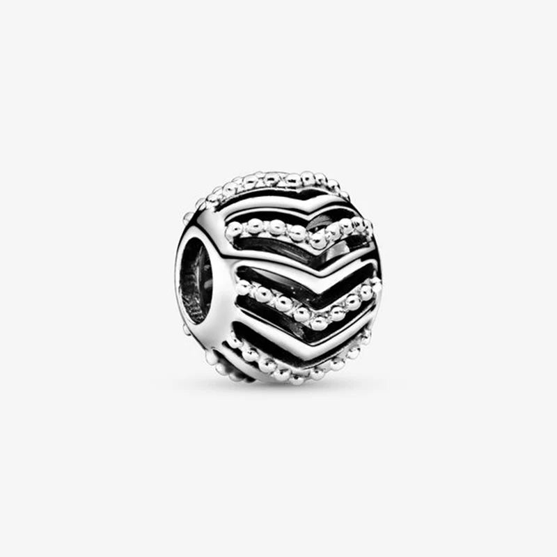 925 Silver Wishbone Charm Bead for Europe Bracelet DIY Jewelry