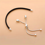 925 Sterling Silver Charm Leather Slider Bracelet