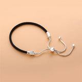 925 Sterling Silver Fit 1:1 Charms Leather Slider Bracelet