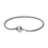925 Sterling Silver Logo Charm Bracelet Ginkgo Tree Wave Leather Rope Chain