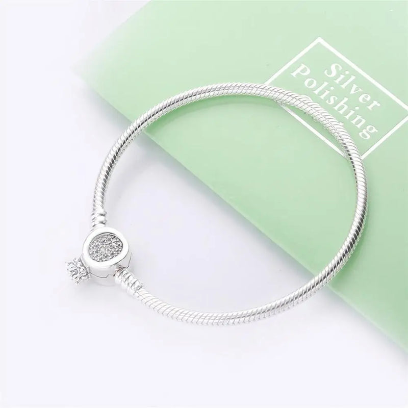925 Sterling Silver pan Bracelet with Engraving