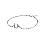 925 Silver Mom Bracelet with Four-leaf Clover & Infinity Symbol