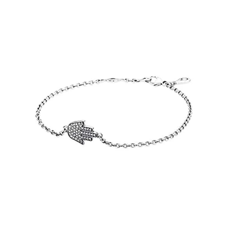 925 Silver Mom Bracelet with Four-leaf Clover & Infinity Symbol