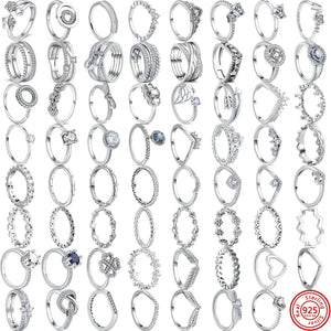 925 Silver Pantaro Stackable Rings Wedding Jewelry