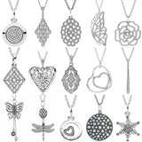 925 Silver Glitter Ice Butterfly Necklace for Charm DIY Jewelry