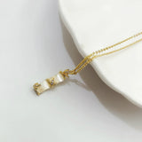 925 Silver Bamboo Pendant Necklace for Women