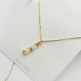 925 Silver Bamboo Pendant Necklace for Women