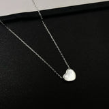 925 Silver Heart Pendant Necklace for Women Wedding Party