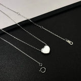 925 Silver Heart Pendant Necklace for Women Wedding Party