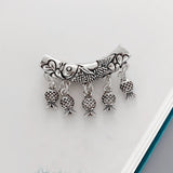 925 Silver Pendant Vintage Ethnic Fish Elbow Tassel Necklace