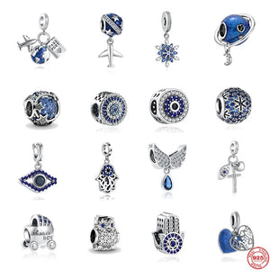 925 Silver Pharaoh's Eye Planet Pendant for Bracelet