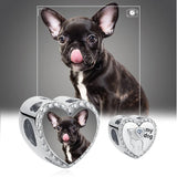 925 Silver Dog Charm Crystal Bead Bracelet Women Jewelry